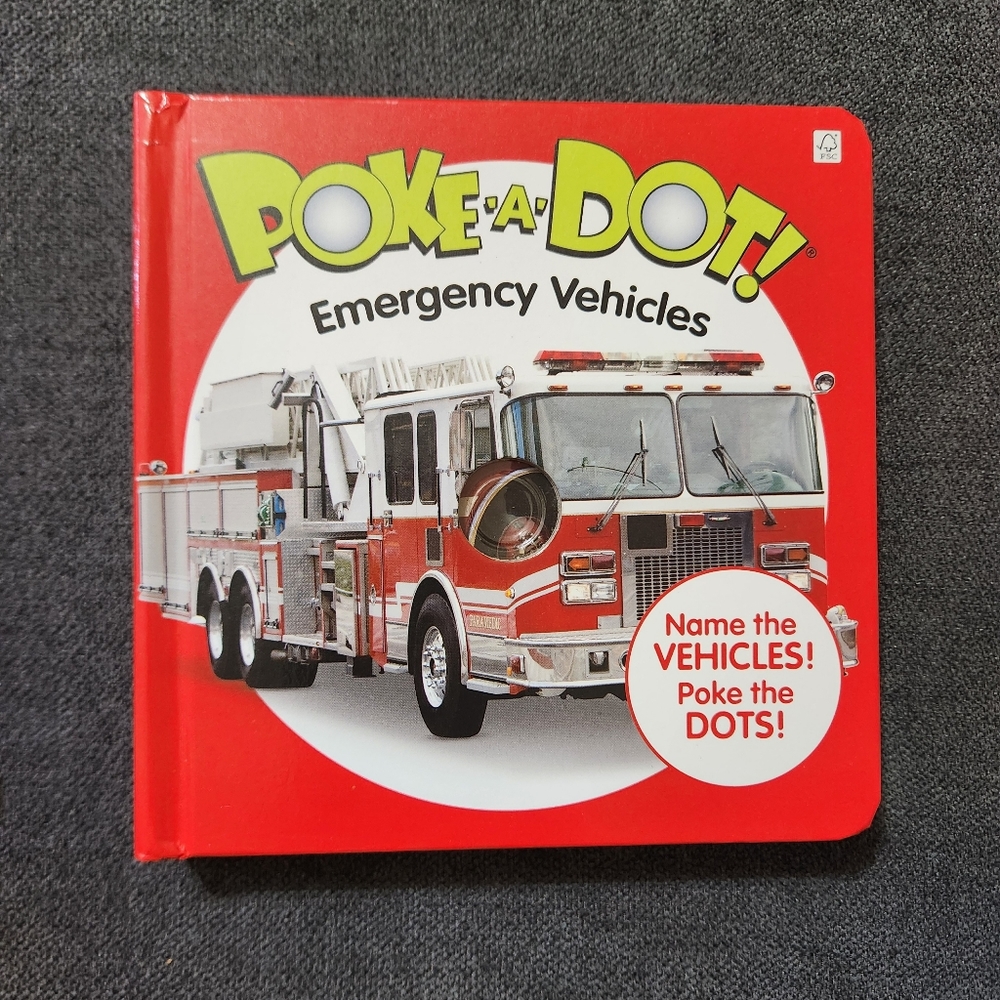Melissa & Doug Poke-A-Dot Emergency Vehicles Book